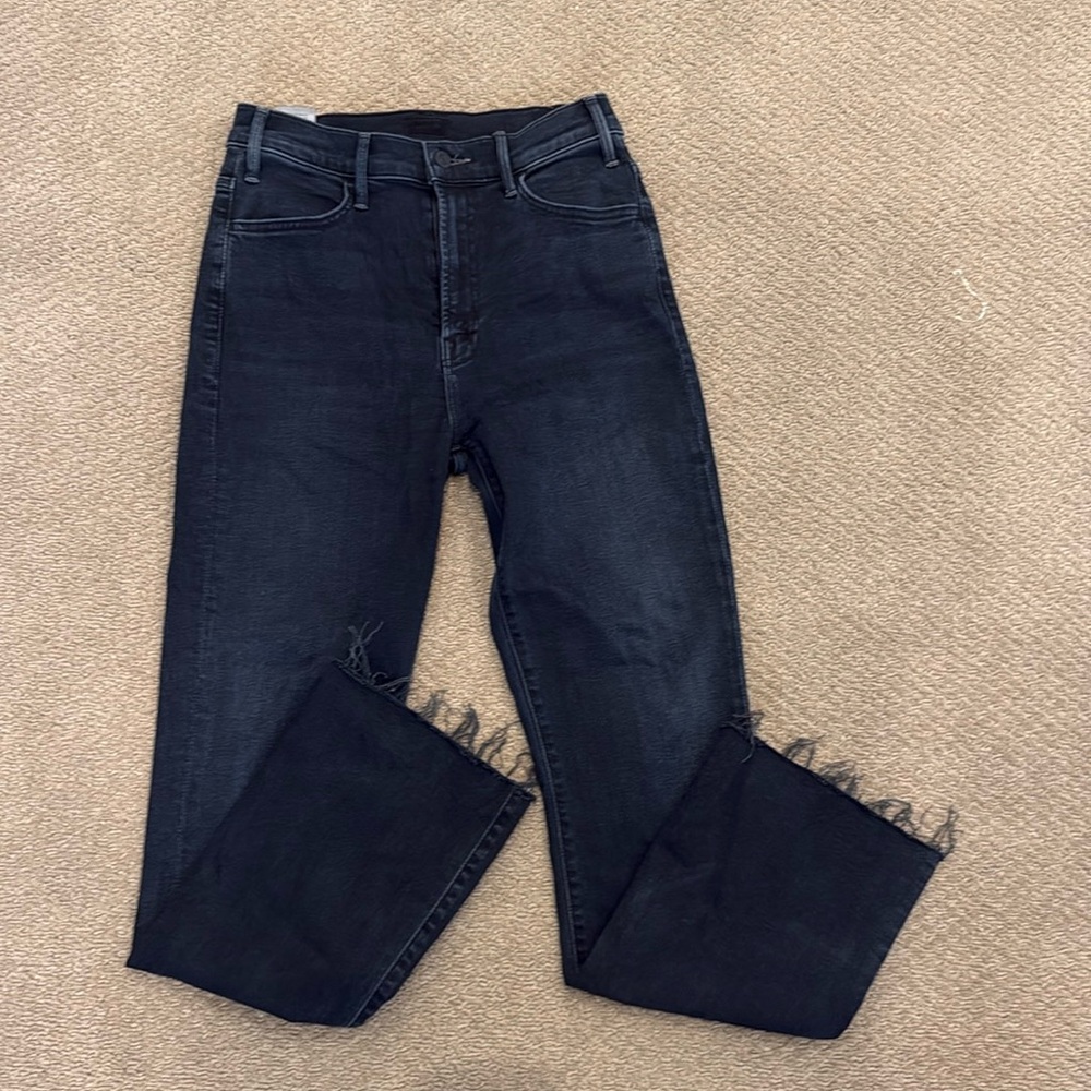 MOTHER Jeans The Hustler Ankle Fray